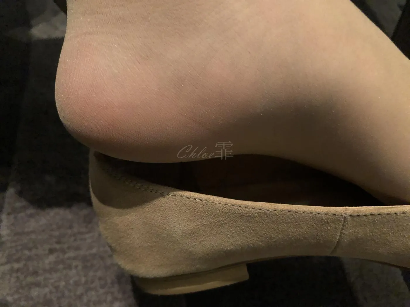 chloe霏霏 – NO.13 20190223 艾美酒店 淑女杏色大衣蕾丝连衣裙 德国FALKE shelina 肉s [45P]插图3