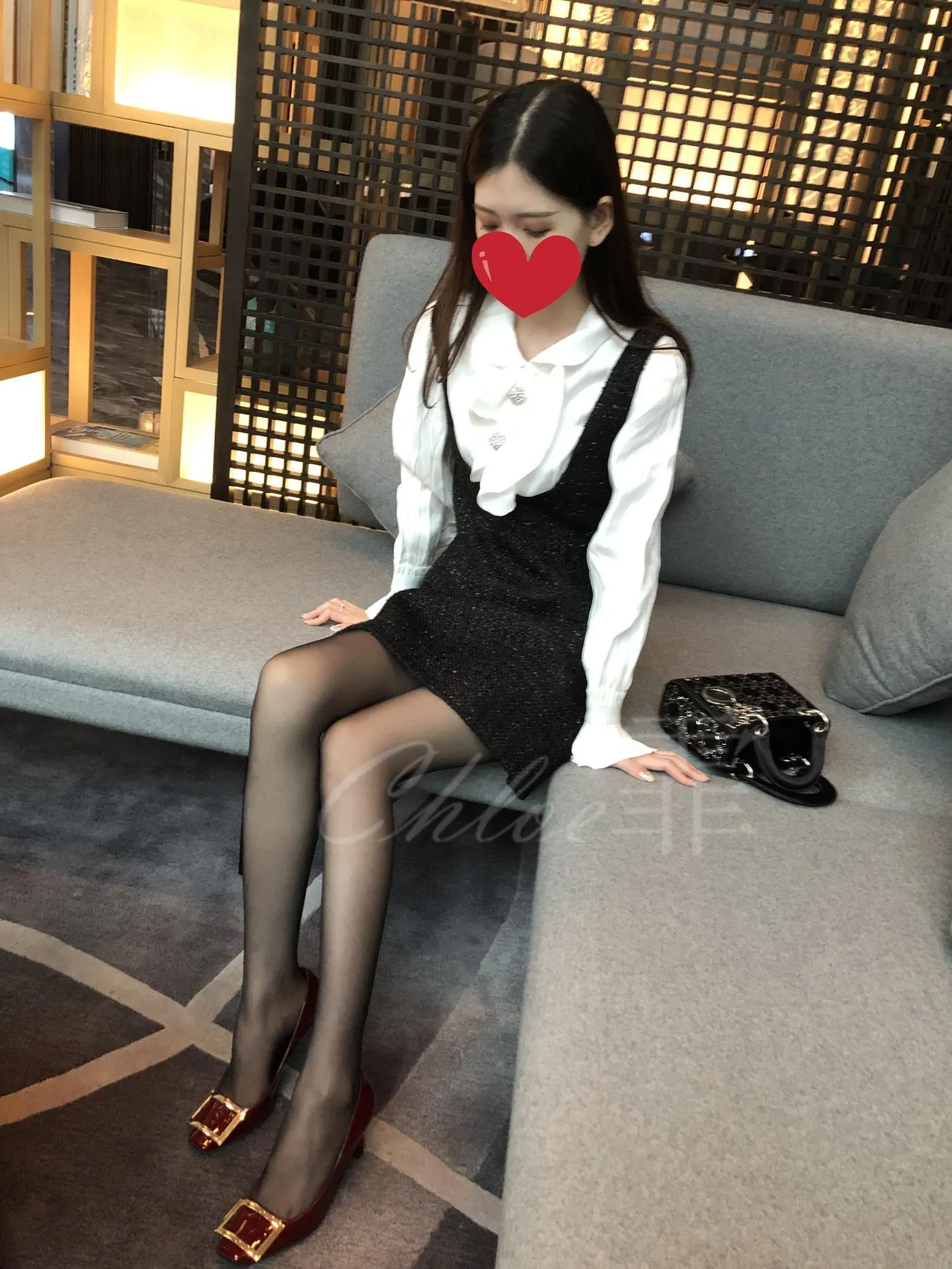 chloe霏霏 – NO.22 20191028 网红套装 艾美酒店肉s黑s-2 [22P]插图1