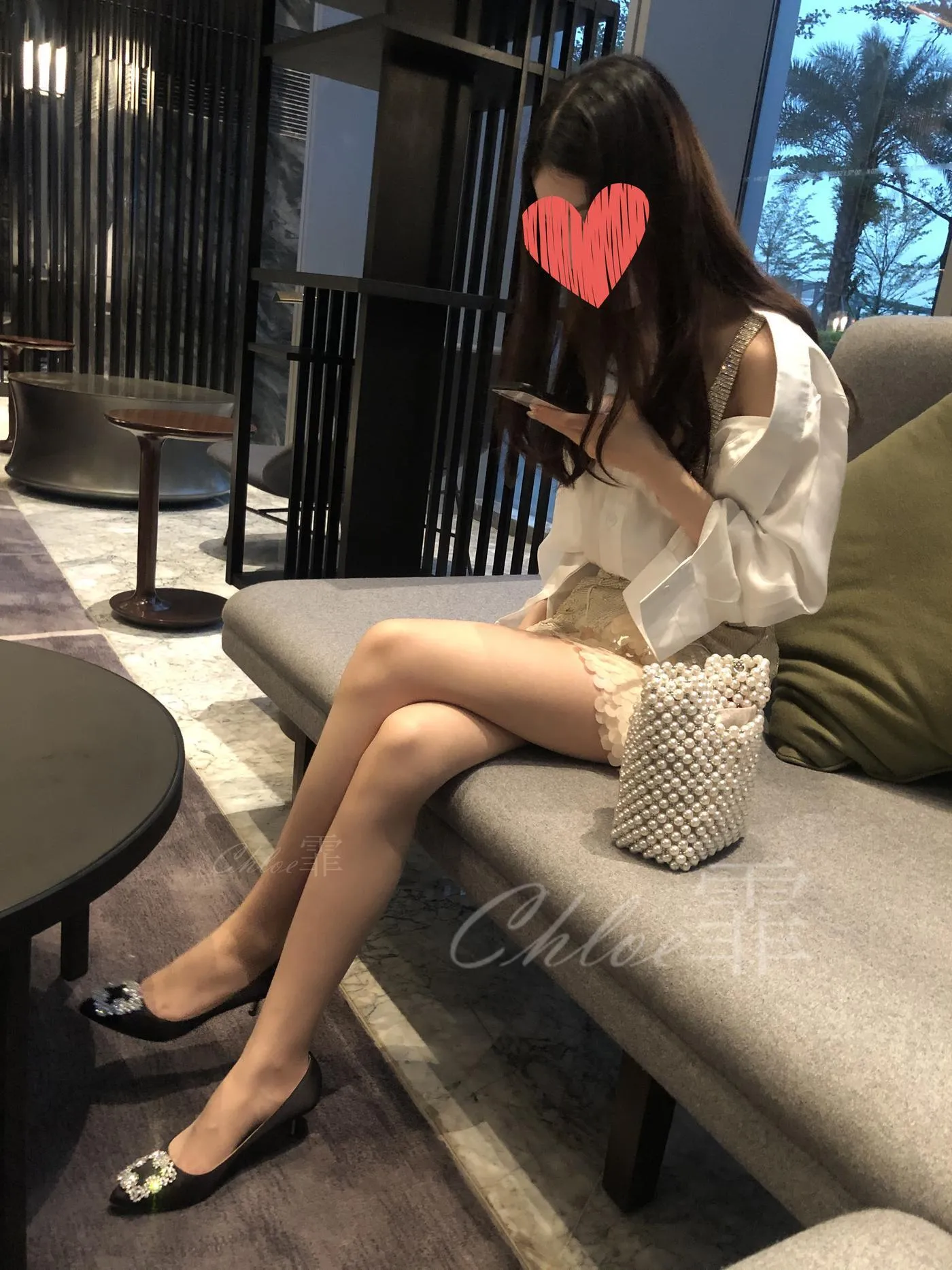 chloe霏霏 – NO.22 20191028 网红套装 艾美酒店肉s黑s-3 [47P]插图1