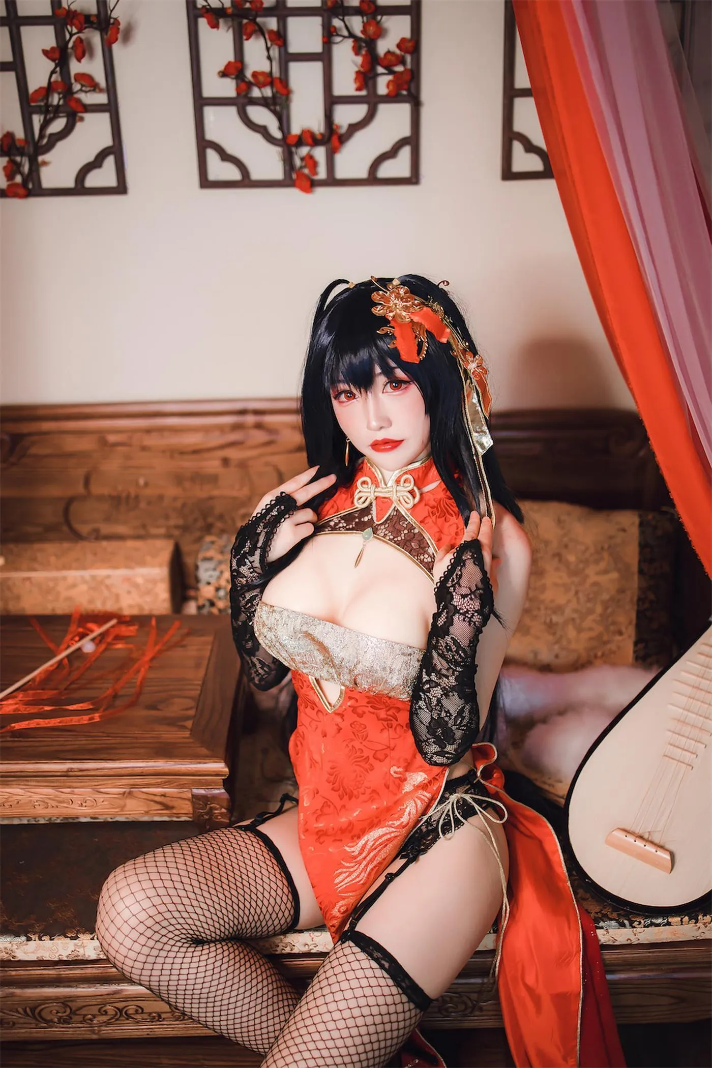 coser衣衣 – NO.11 碧蓝航线 大凤旗袍 [34P]插图2