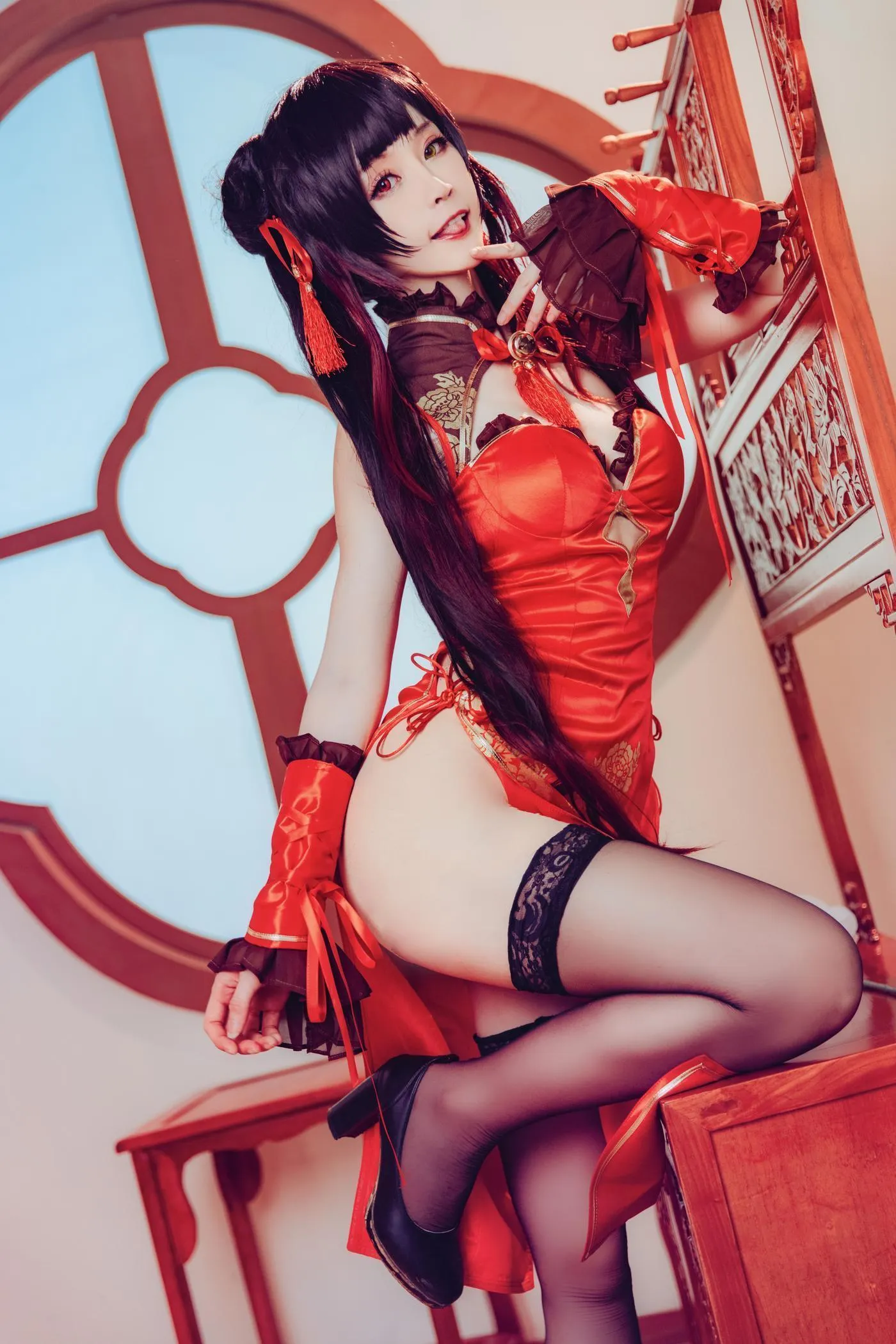 yui金鱼 – NO.13 -时崎狂三 旗袍 [8P]插图5