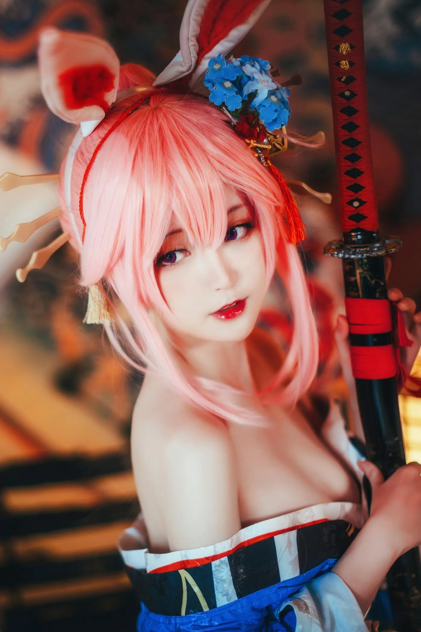 yui金鱼 – NO.24 八重樱 明日方舟 黑 [30P]插图7