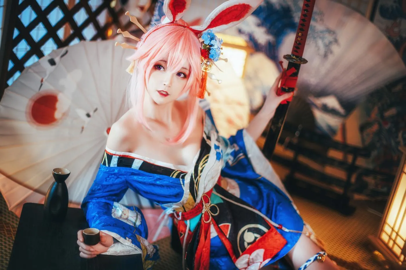 yui金鱼 – NO.24 八重樱 明日方舟 黑 [30P]插图1