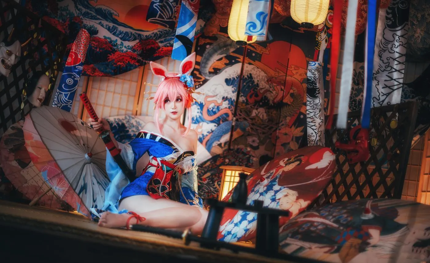 yui金鱼 – NO.24 八重樱 明日方舟 黑 [30P]插图9