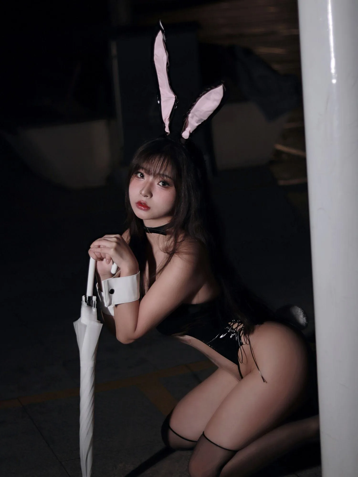 yuuhui玉汇 – NO.06 雨中透明兔女郎 [35P]插图6