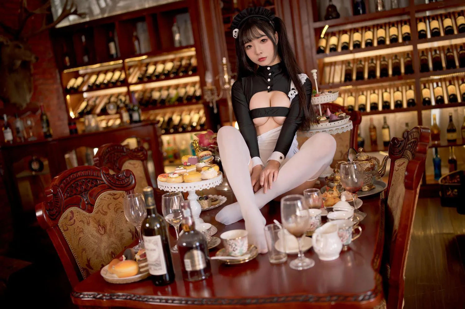 yuuhui玉汇 – NO.17 熊猫女仆 [82P]插图4