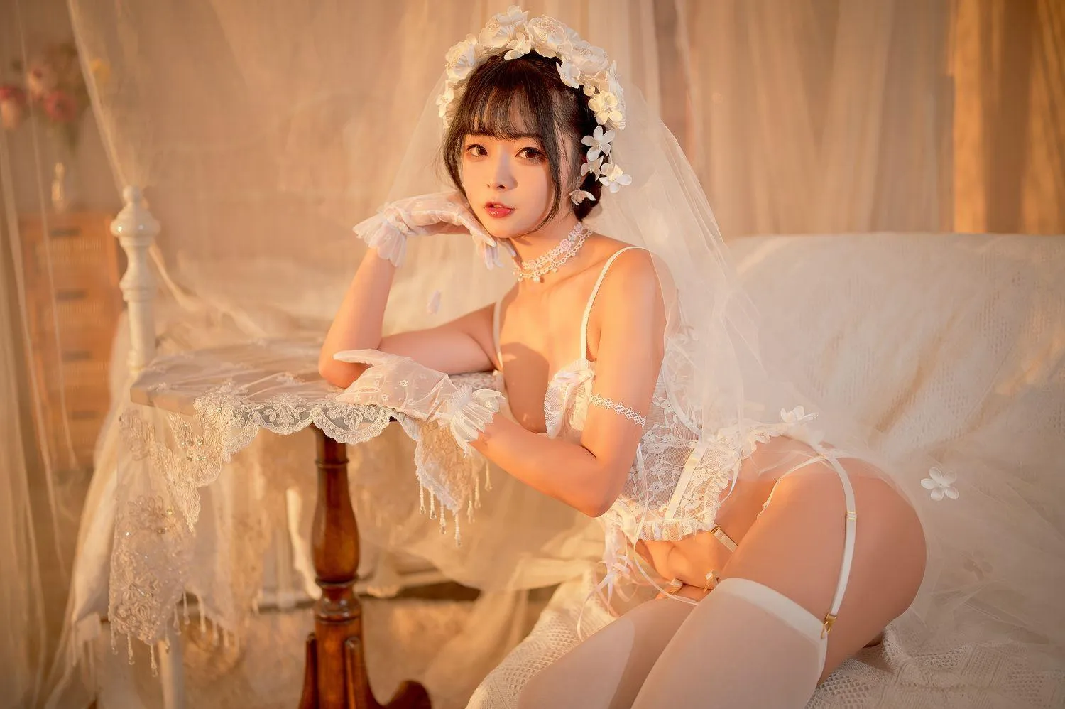 yuuhui玉汇- NO.04 纯白花嫁 [60P]插图4