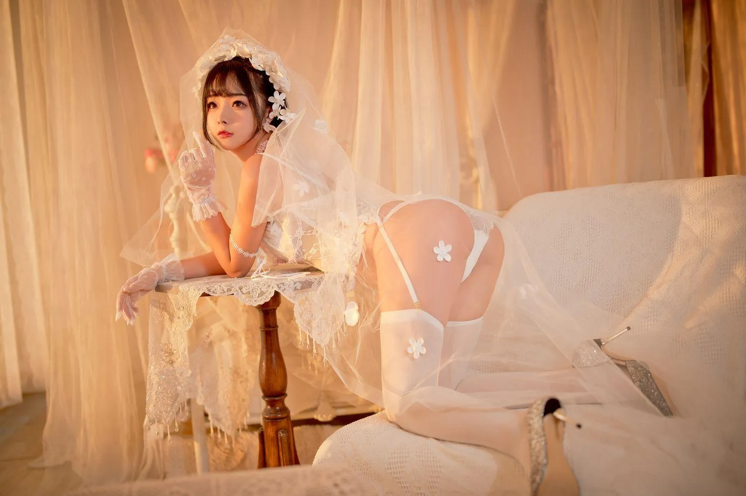 yuuhui玉汇- NO.04 纯白花嫁 [60P]插图6