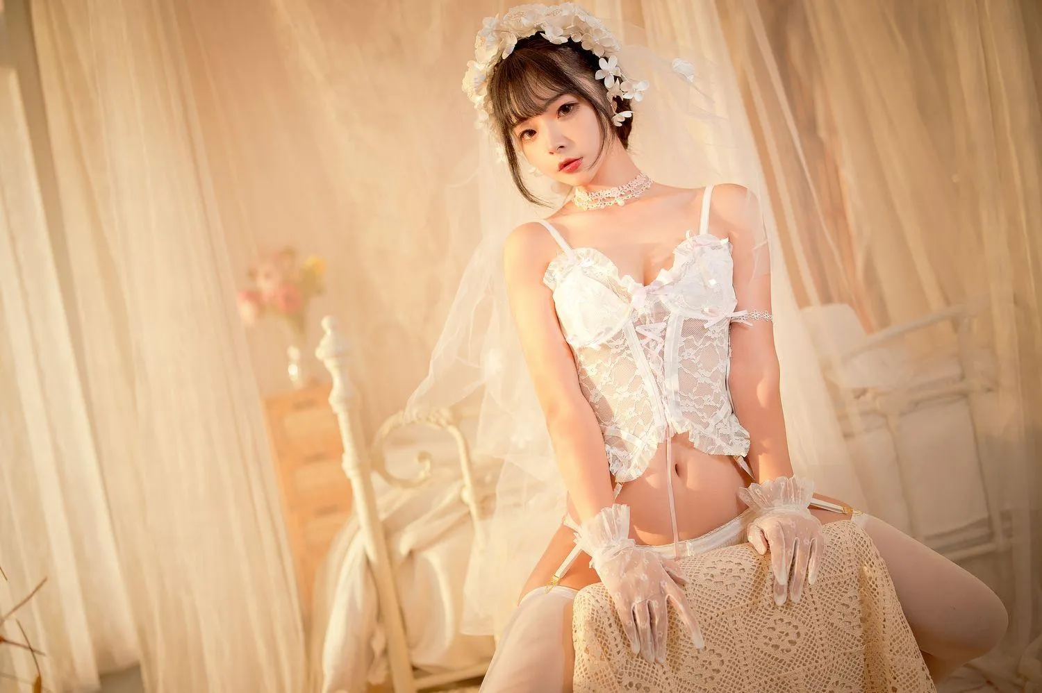 yuuhui玉汇- NO.04 纯白花嫁 [60P]插图3