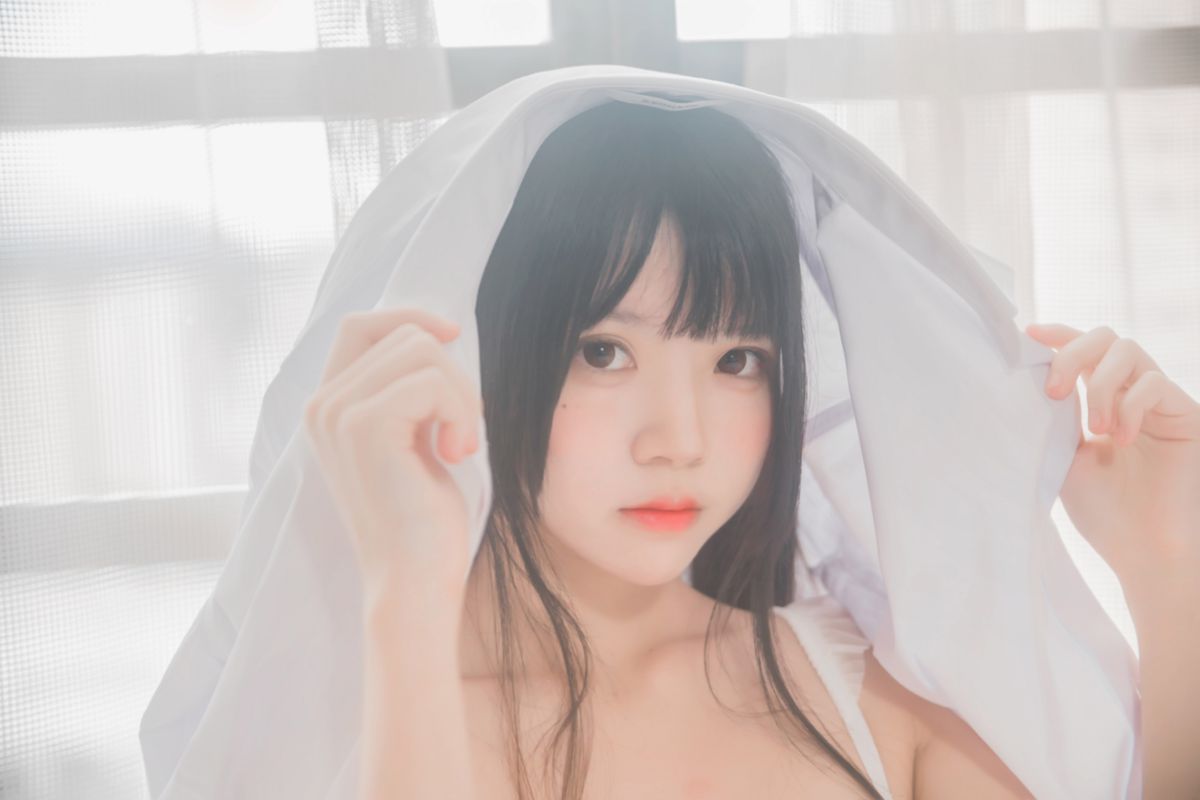 桜桃未熟-白衬衫双马尾插图2