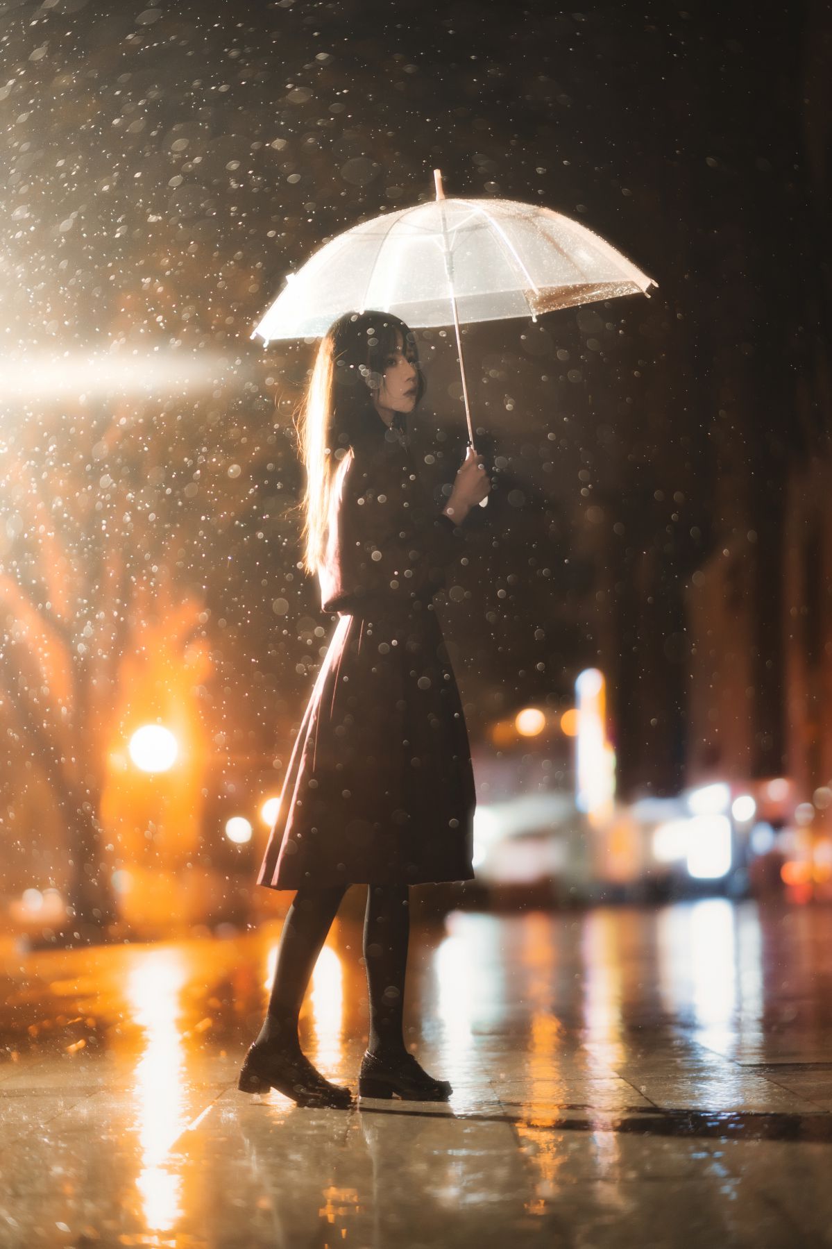 桜桃喵-雨下插图
