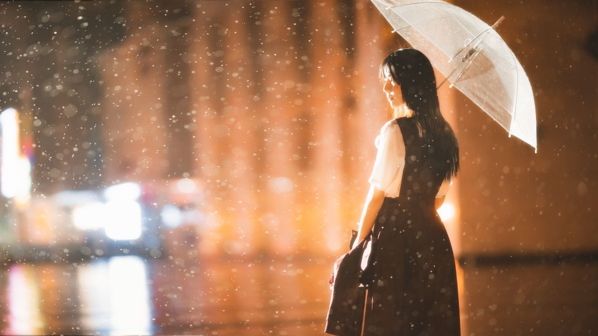 桜桃喵-雨下插图
