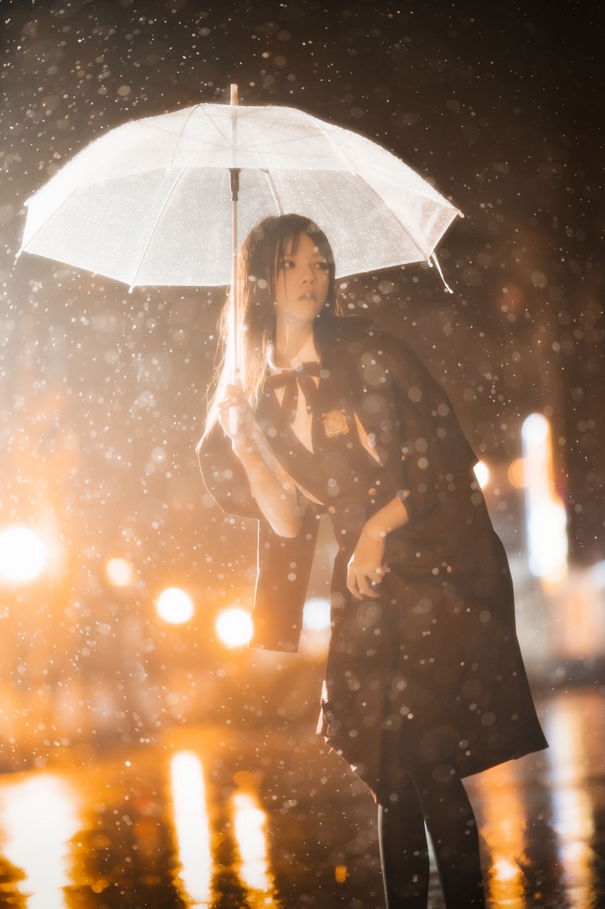 桜桃喵-雨下插图2