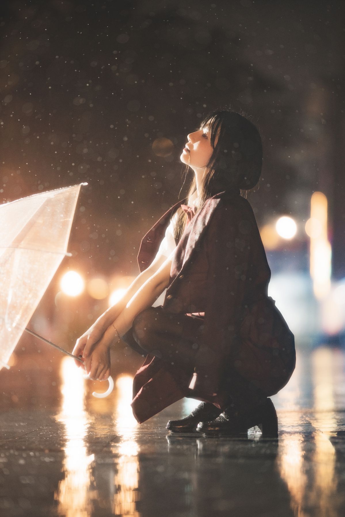 桜桃喵-雨下插图5