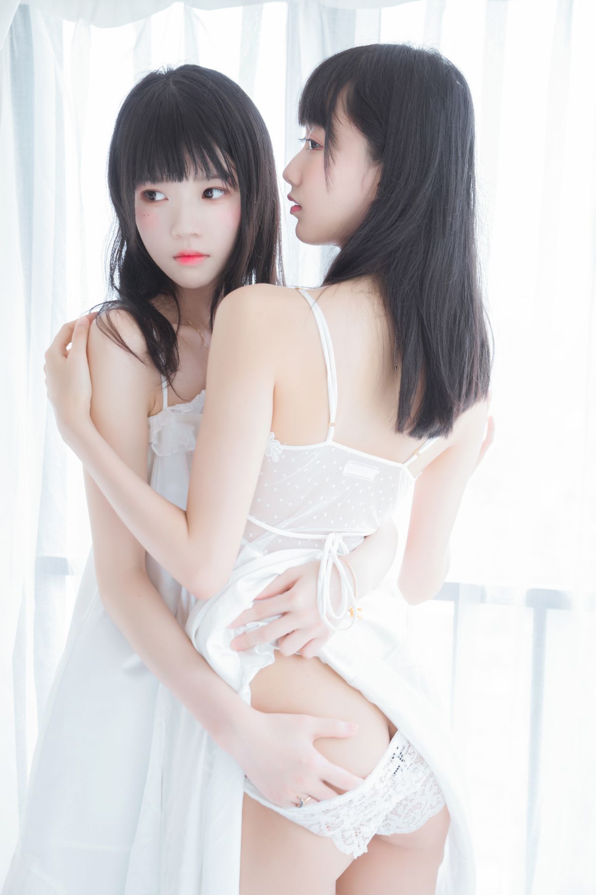 桜桃喵-白色长裙&木绵绵插图1