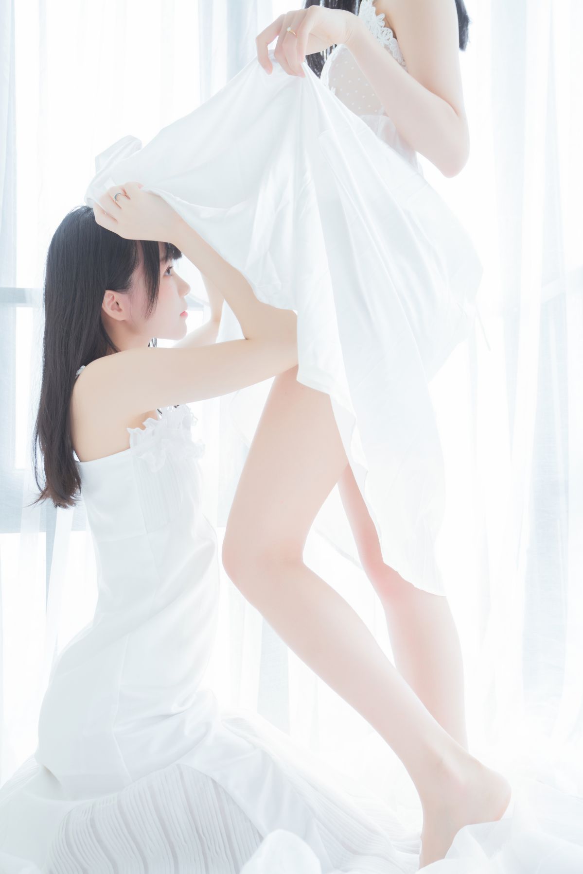 桜桃喵-白色长裙&木绵绵插图6