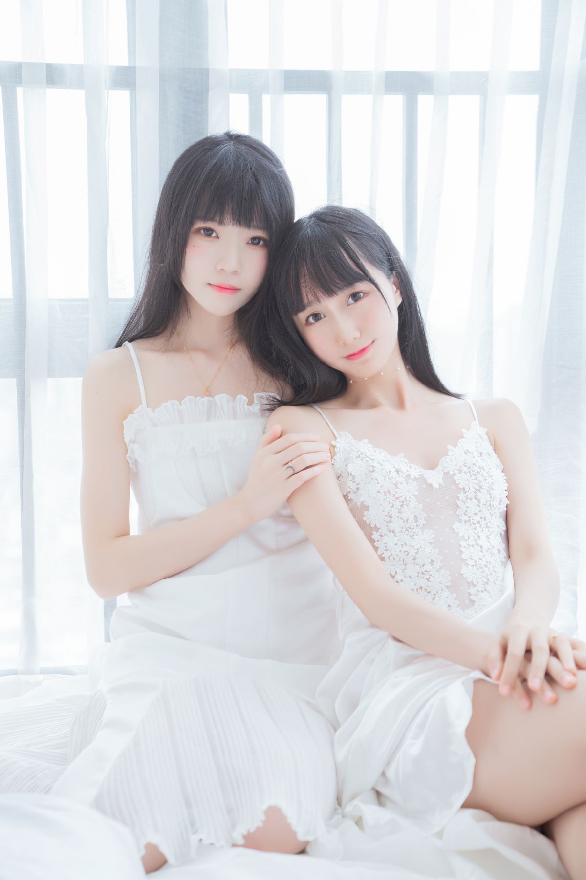 桜桃喵-白色长裙&木绵绵插图1