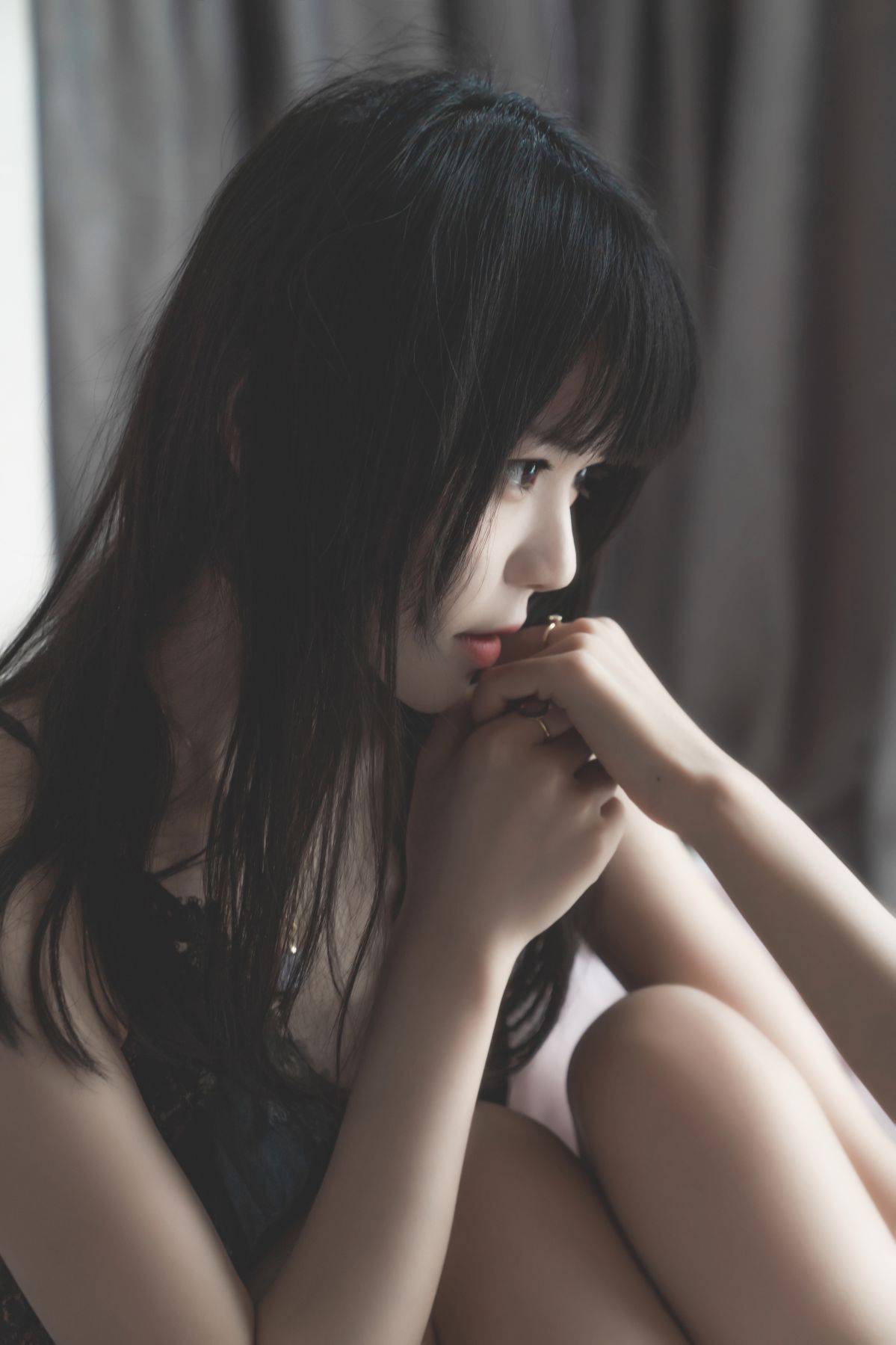 桜桃喵-黑裙妹抖&木绵绵插图4