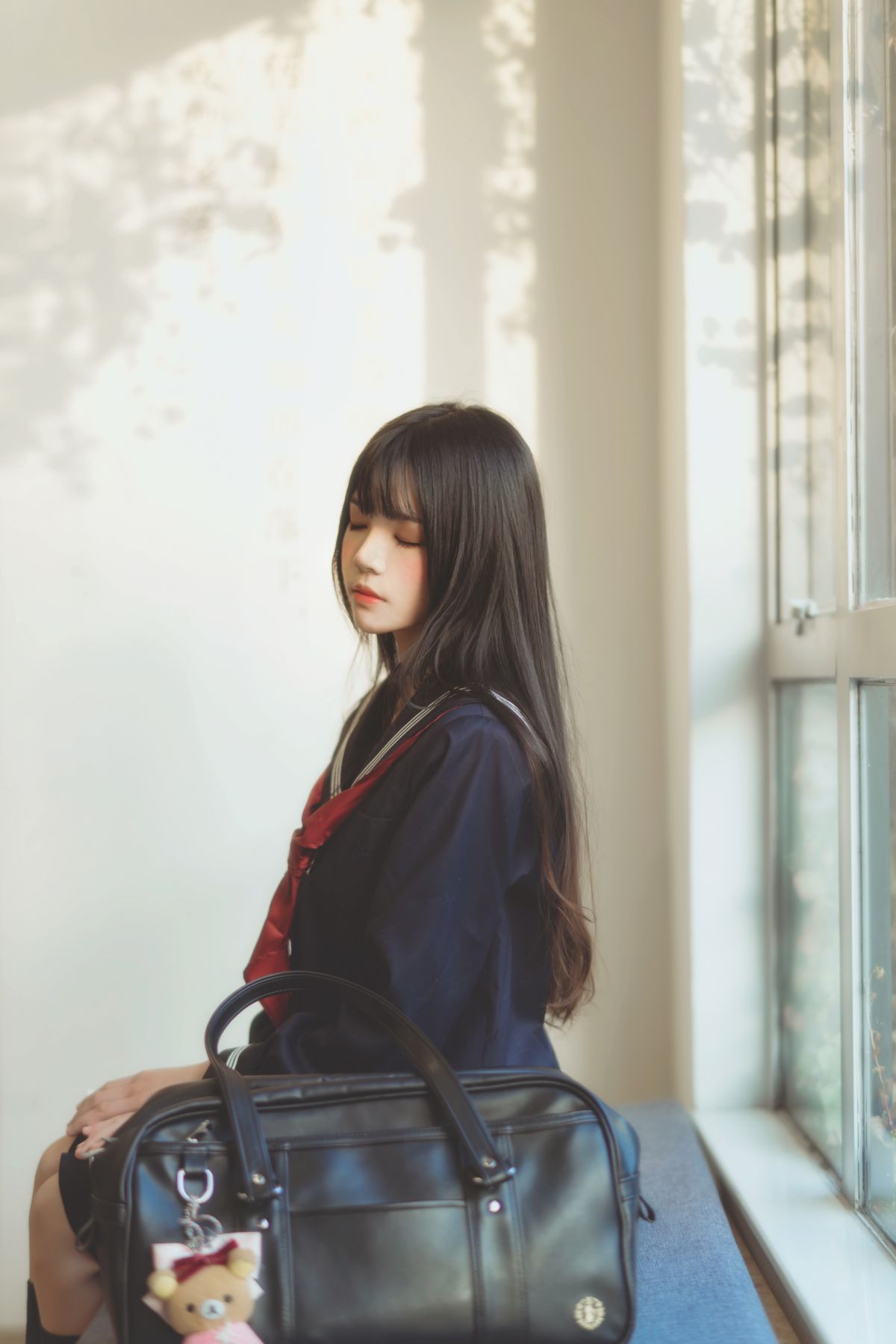 桜桃喵-黑色水手服插图7