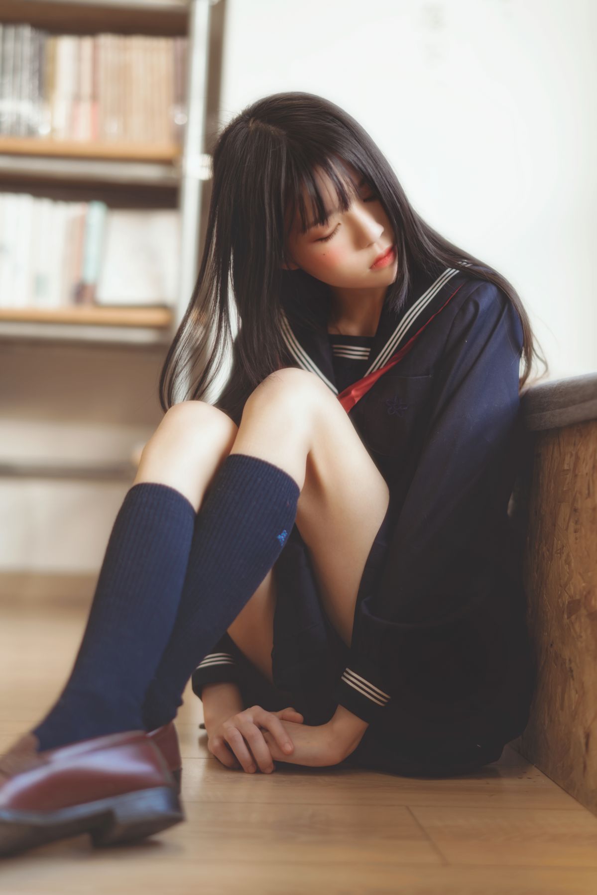 桜桃喵-黑色水手服插图8