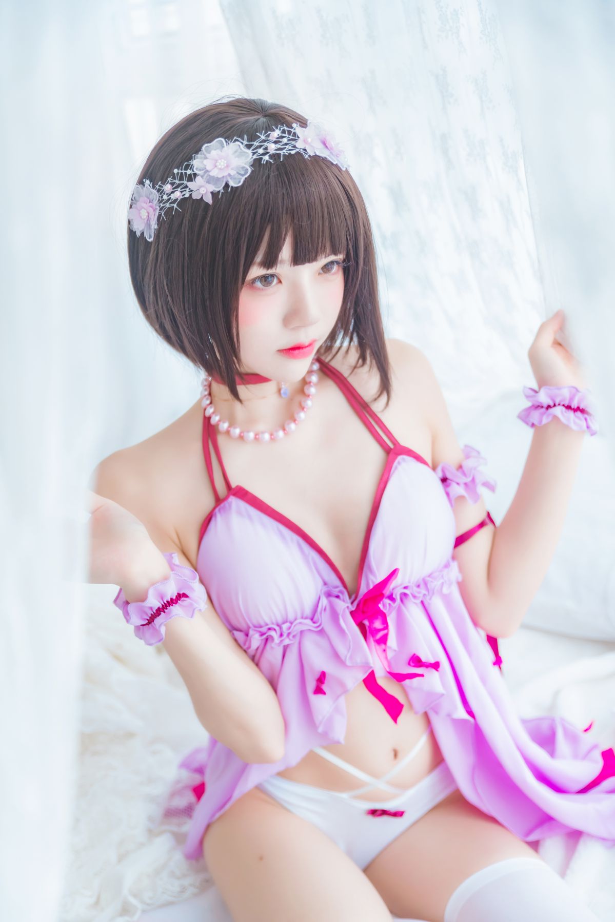 桜桃喵 – (加藤惠)小睡裙插图7