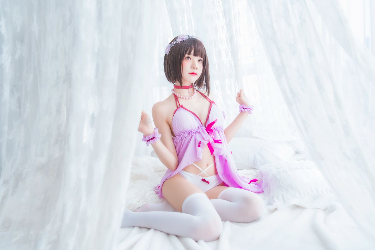 桜桃喵 – (加藤惠)小睡裙插图8