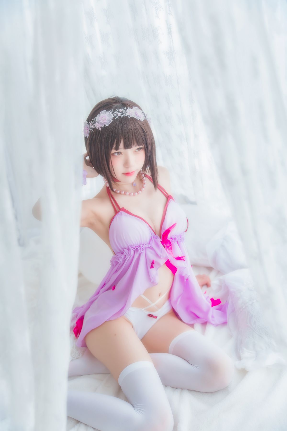 桜桃喵 – (加藤惠)小睡裙插图9