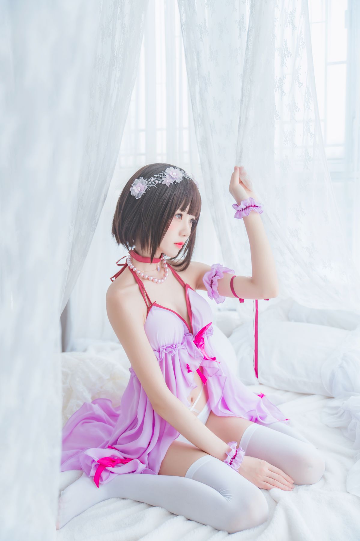 桜桃喵 – (加藤惠)小睡裙插图7