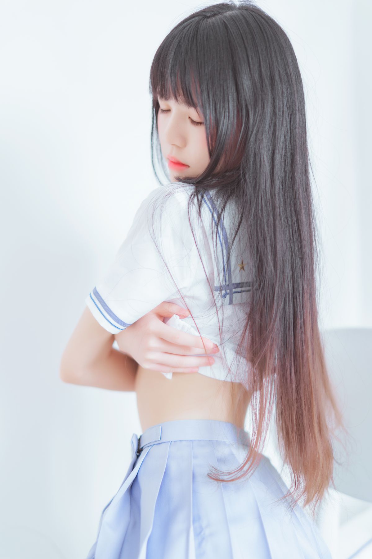 桜桃喵 – 校服黑丝插图6