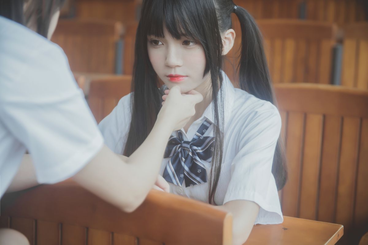 桜桃喵&疯猫ss – JK百合1插图1