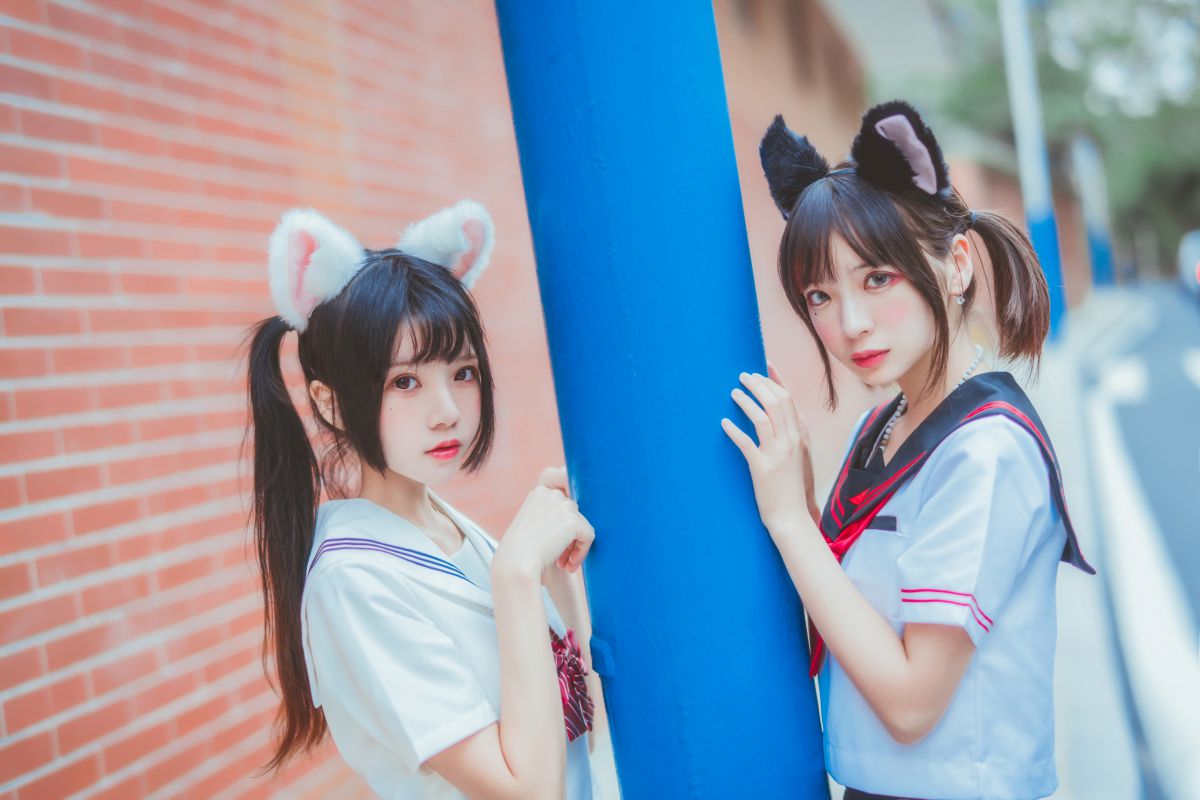 桜桃喵&疯猫ss – JK百合2插图2