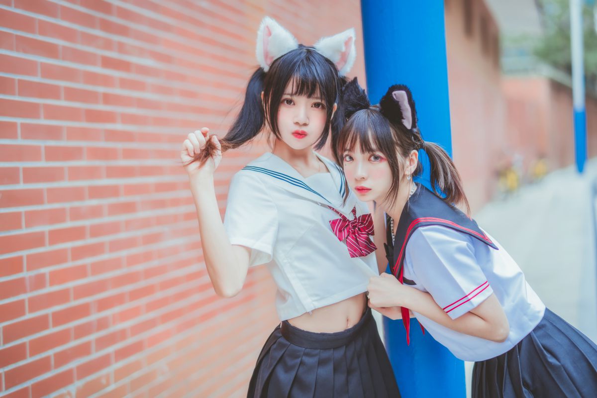 桜桃喵&疯猫ss – JK百合2插图3