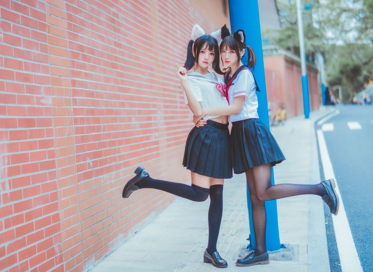 桜桃喵&疯猫ss – JK百合2插图4
