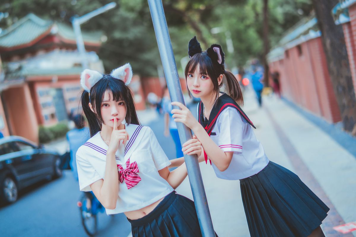 桜桃喵&疯猫ss – JK百合2插图1
