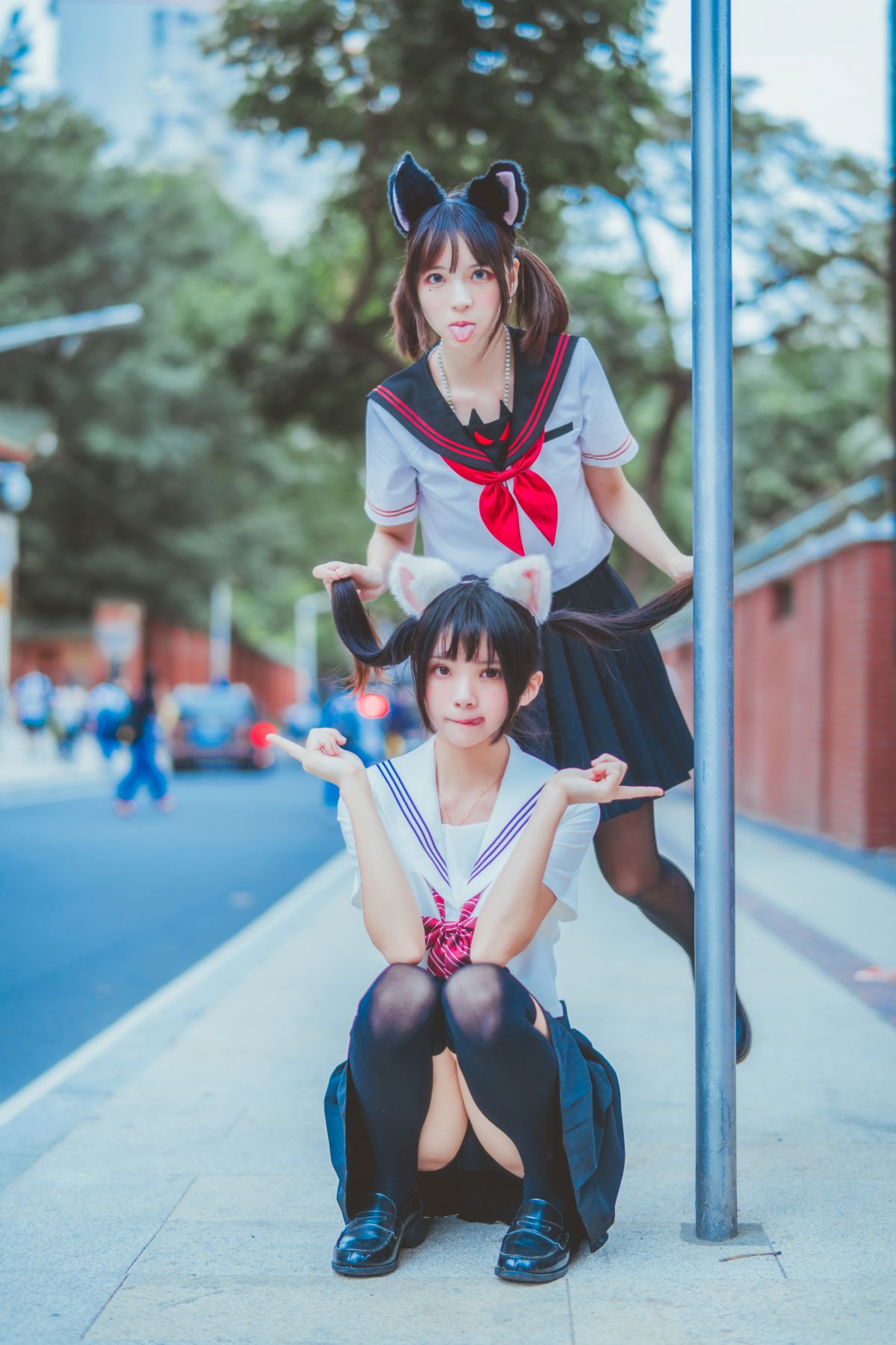 桜桃喵&疯猫ss – JK百合2插图2