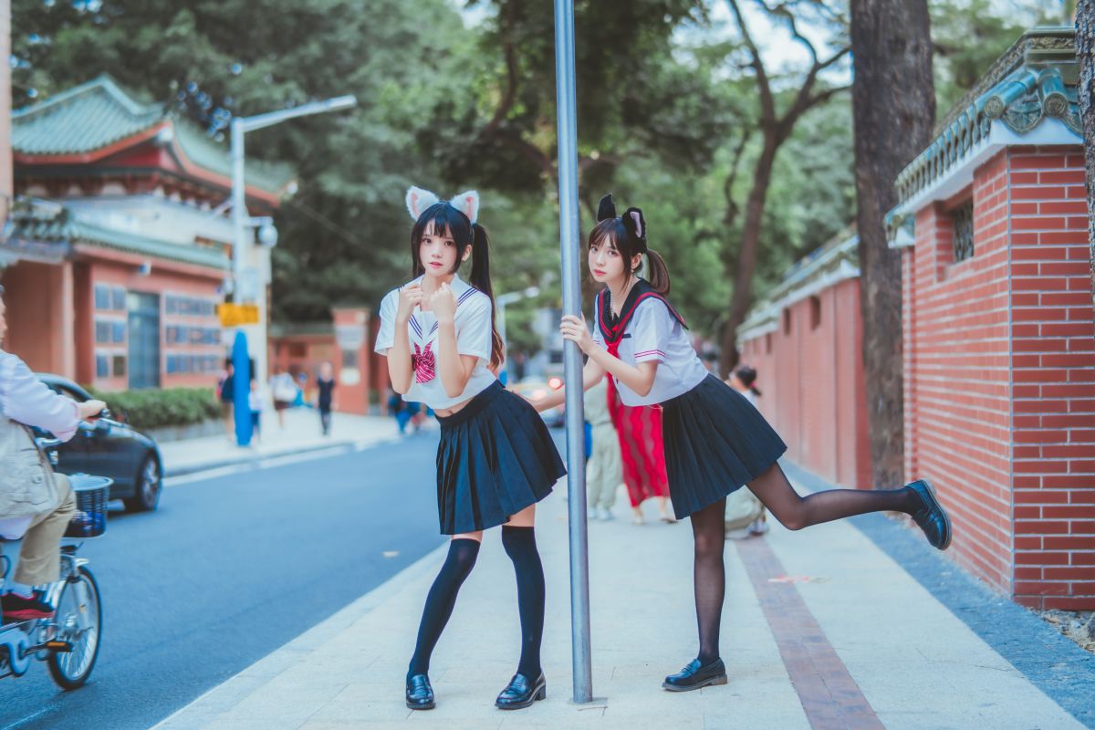 桜桃喵&疯猫ss – JK百合2插图3