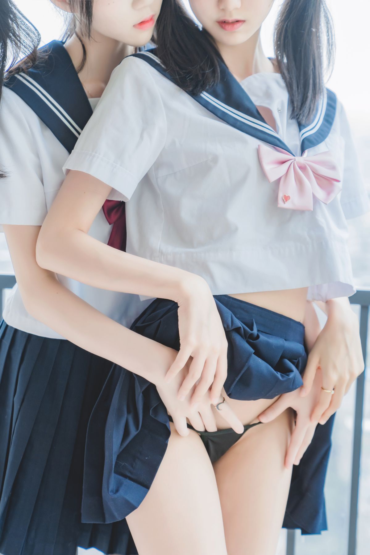 制服双子&木绵绵-jk百合插图