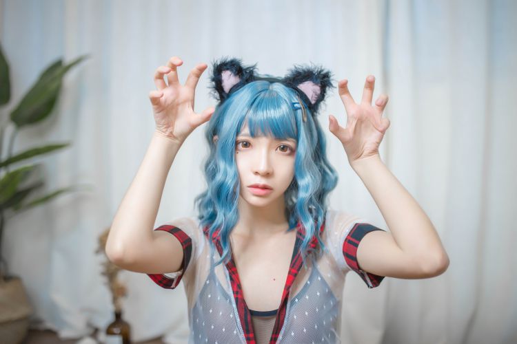 14-疯猫-蓝发插图9