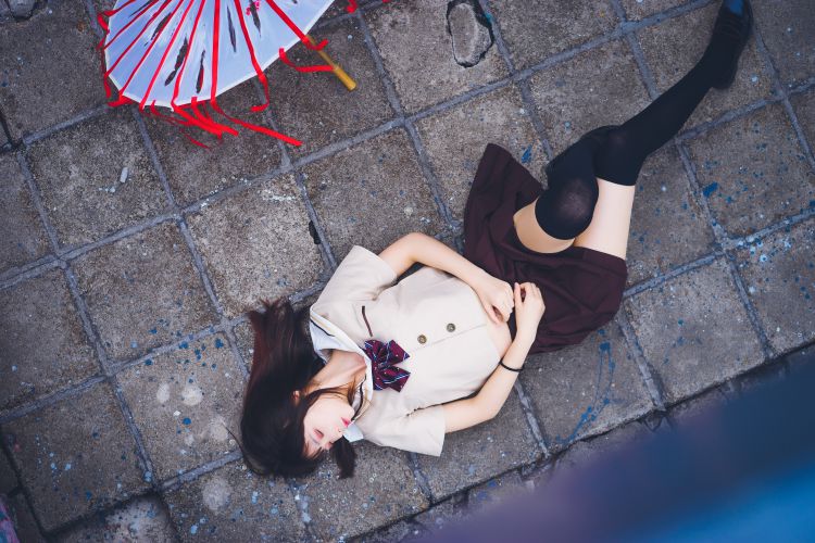 25-疯猫-jk与伞插图6