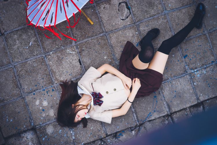 25-疯猫-jk与伞插图7