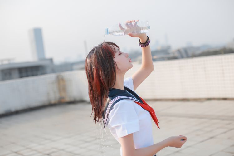 29-疯猫-同桌的水手服插图3
