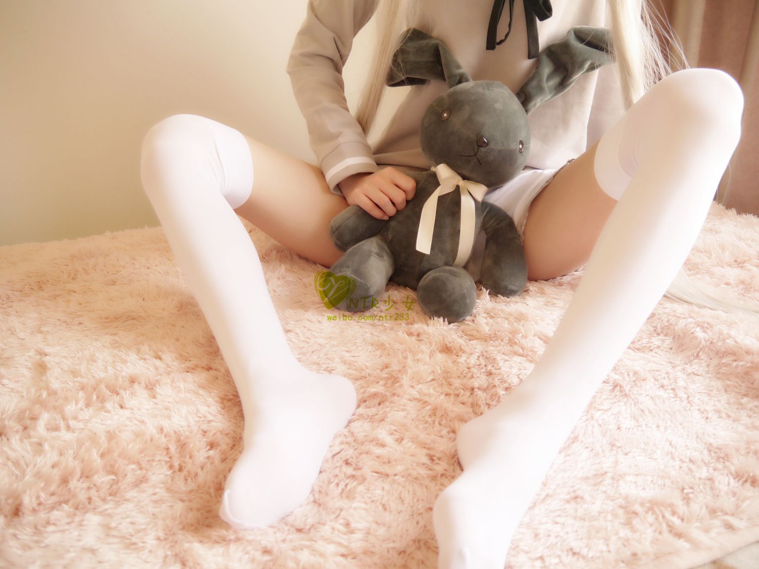 nrt少女-穹妹着装 白过膝袜 白丝袜插图7