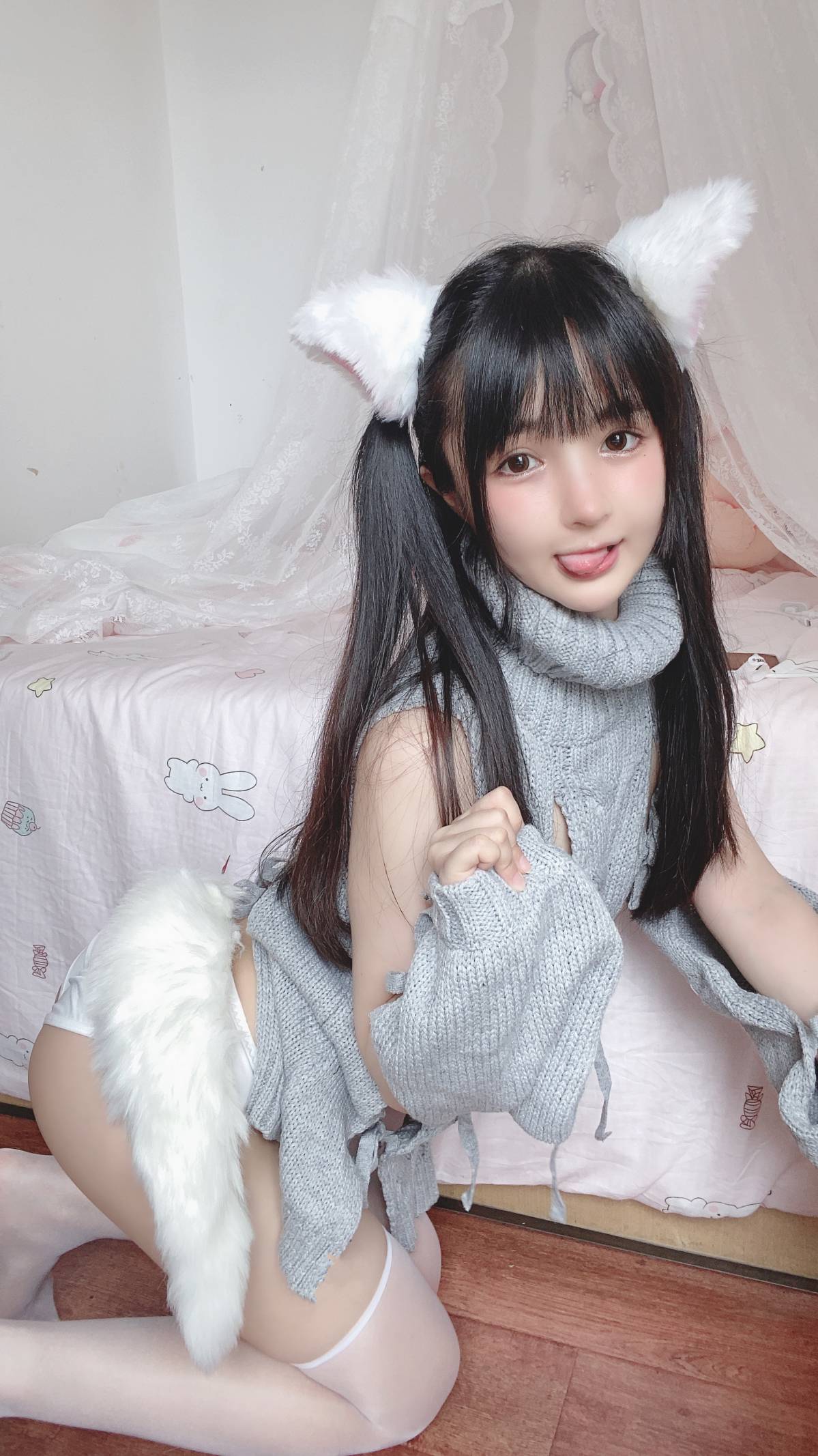 桜井宁宁 NO.016 白い猫ちゃん插图3