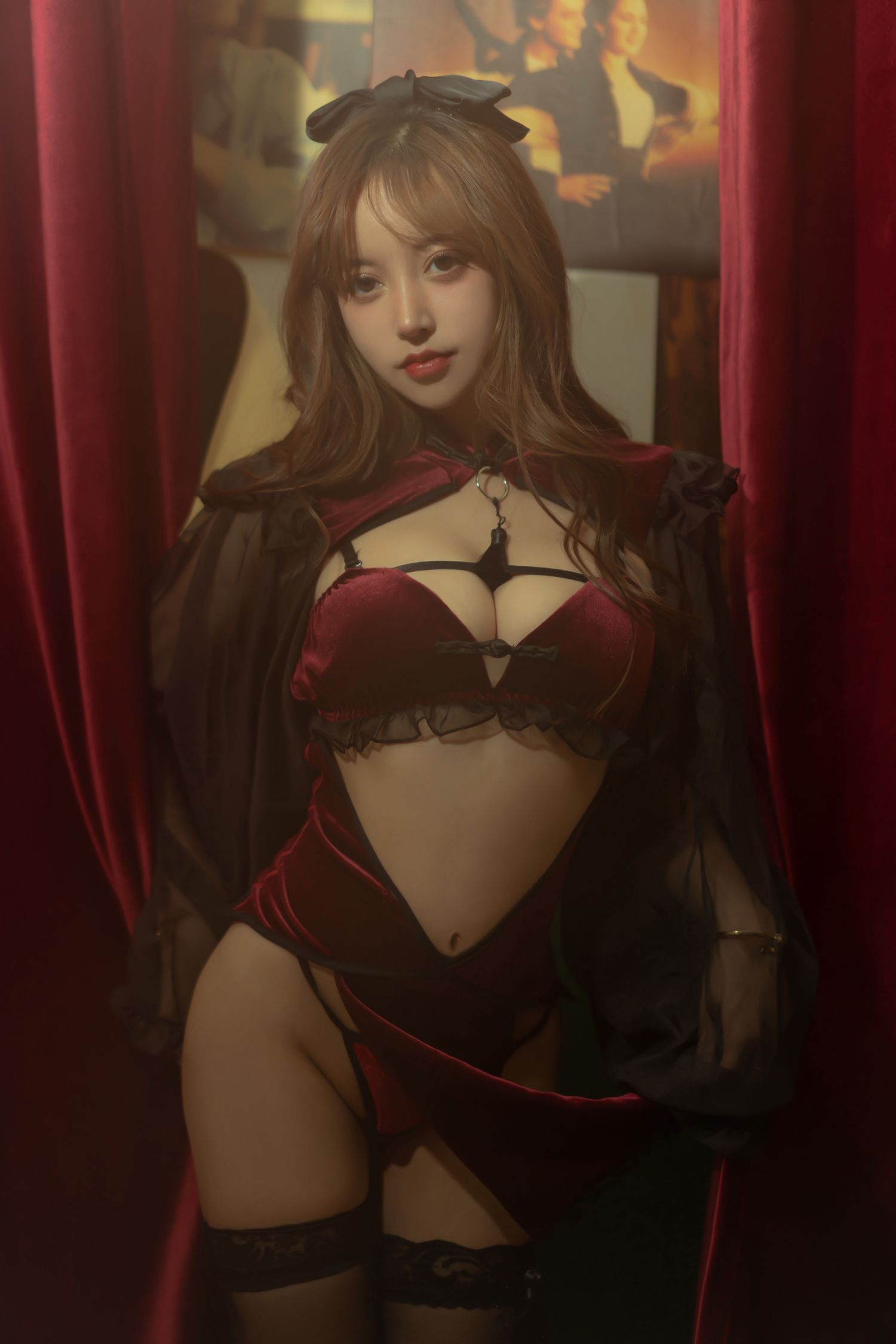 过期米线 –红丝绒旗袍插图1