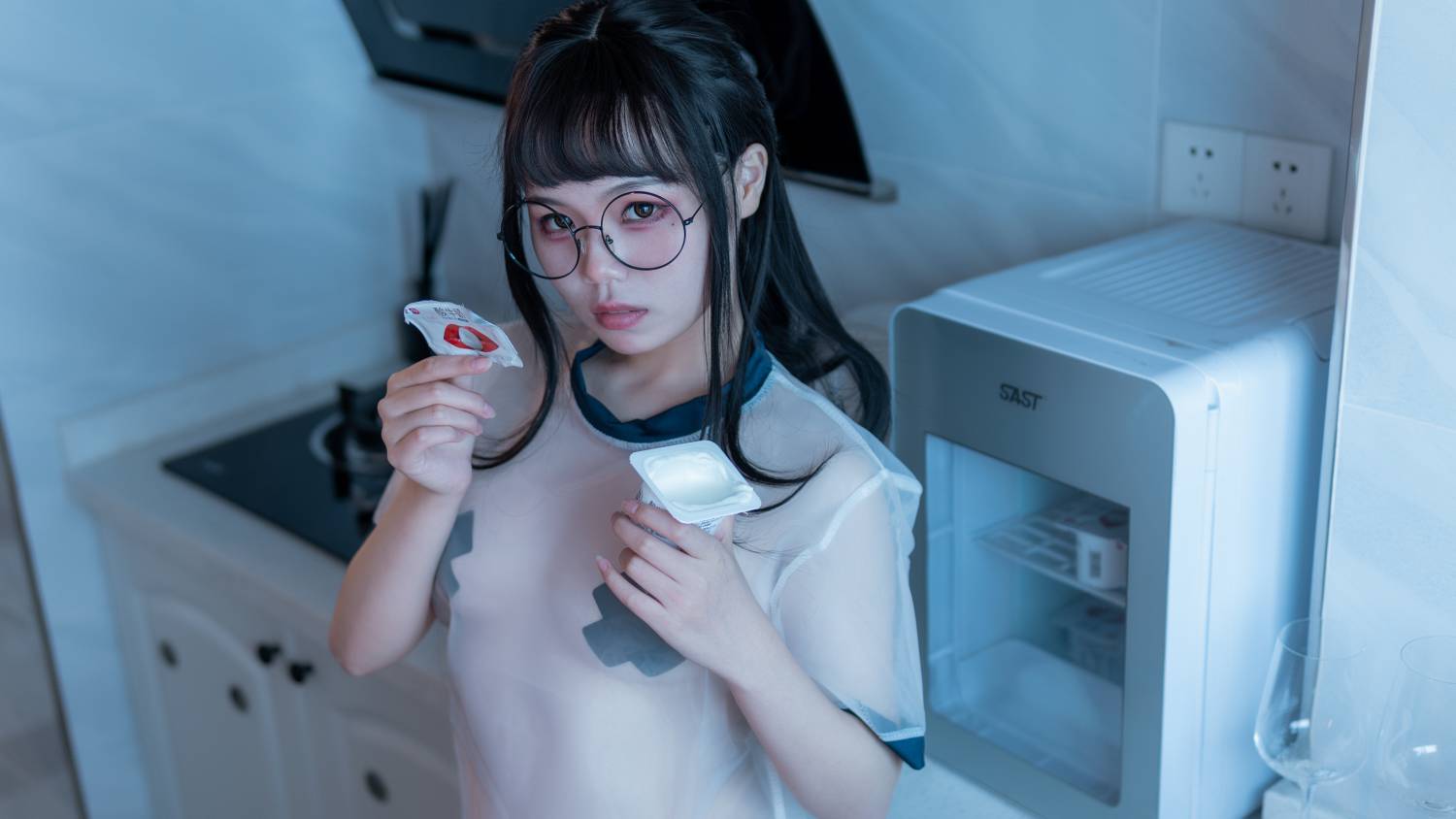 七月喵子-酸奶眼镜娘插图7