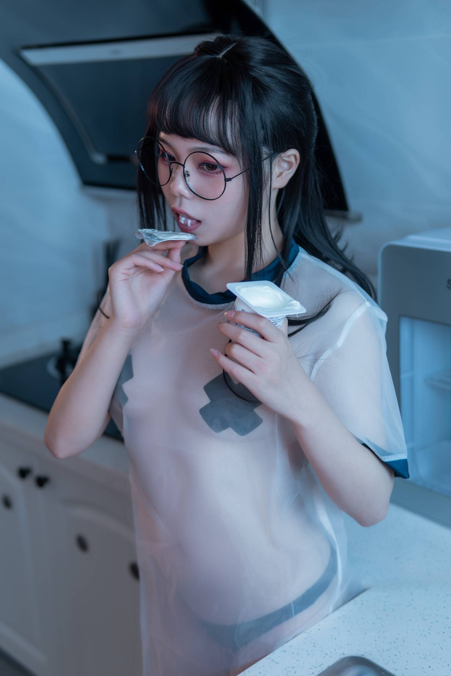 七月喵子-酸奶眼镜娘插图8