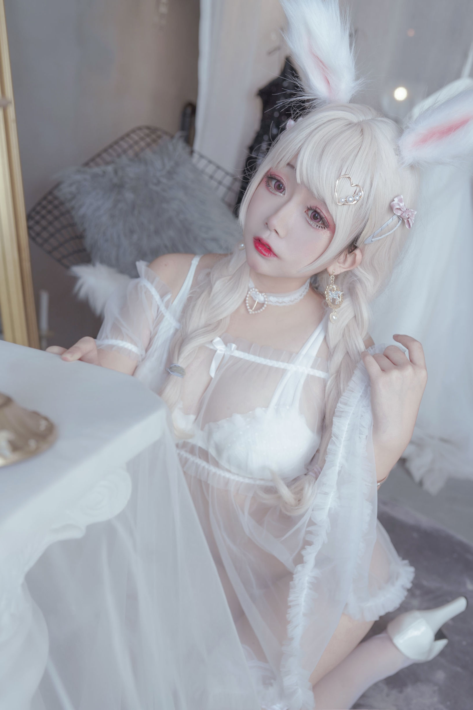 Cosplay日奈娇猫与兔插图3