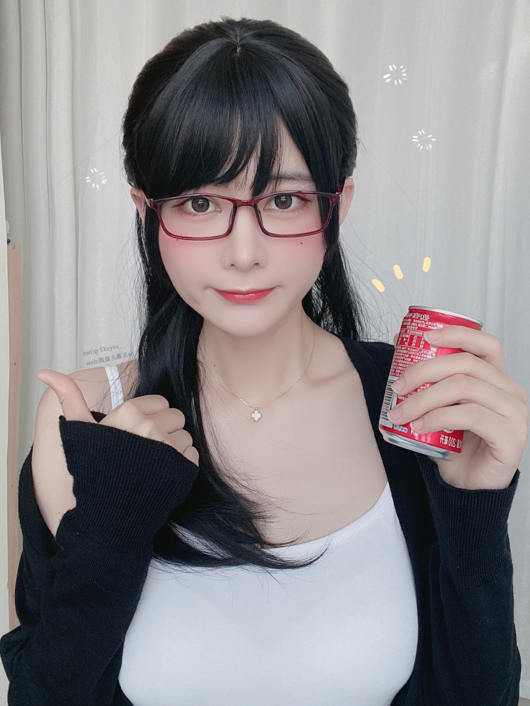 萌妹子眼酱大魔王w爱喝可乐的OL插图6