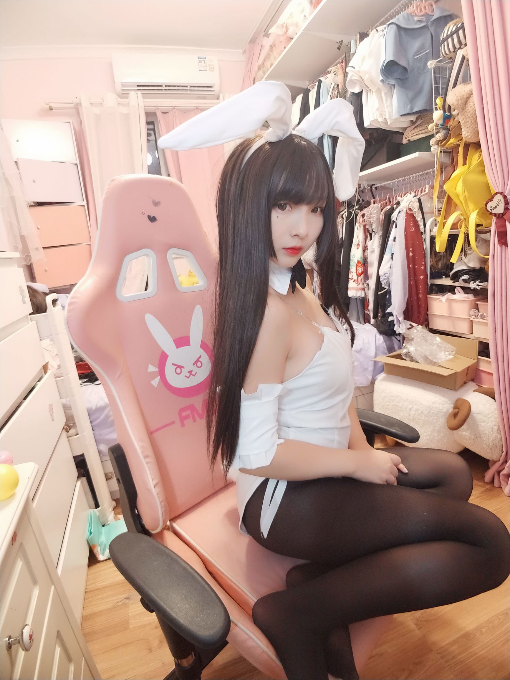 二次元美女古川kagura黑丝兔女郎插图2