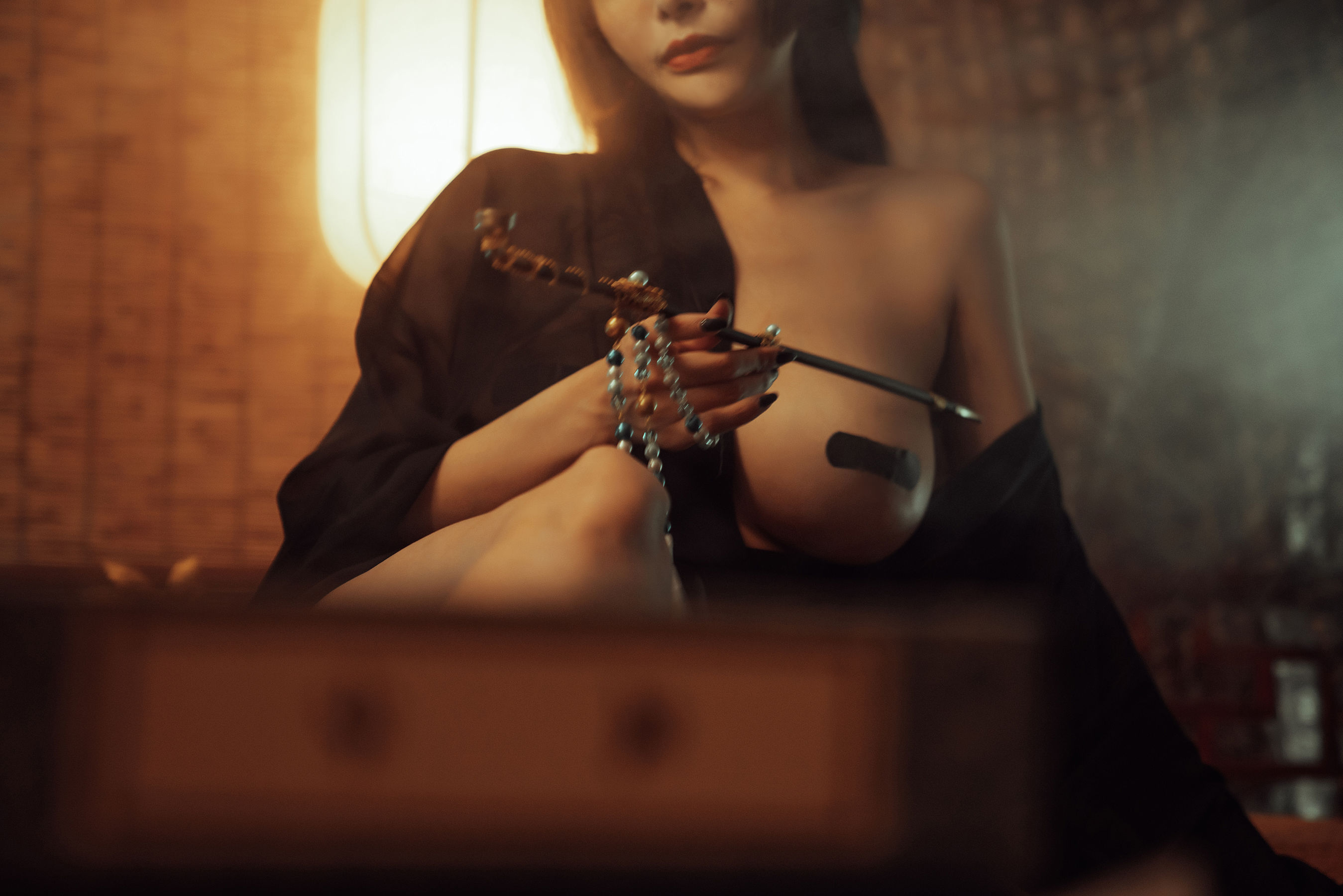 秋和柯基(夏小秋秋秋)–穿黑纱的小妖精插图8